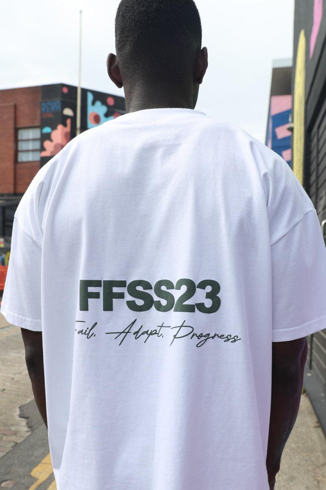 FFSS23 WHITE X SLATE GREEN TEE