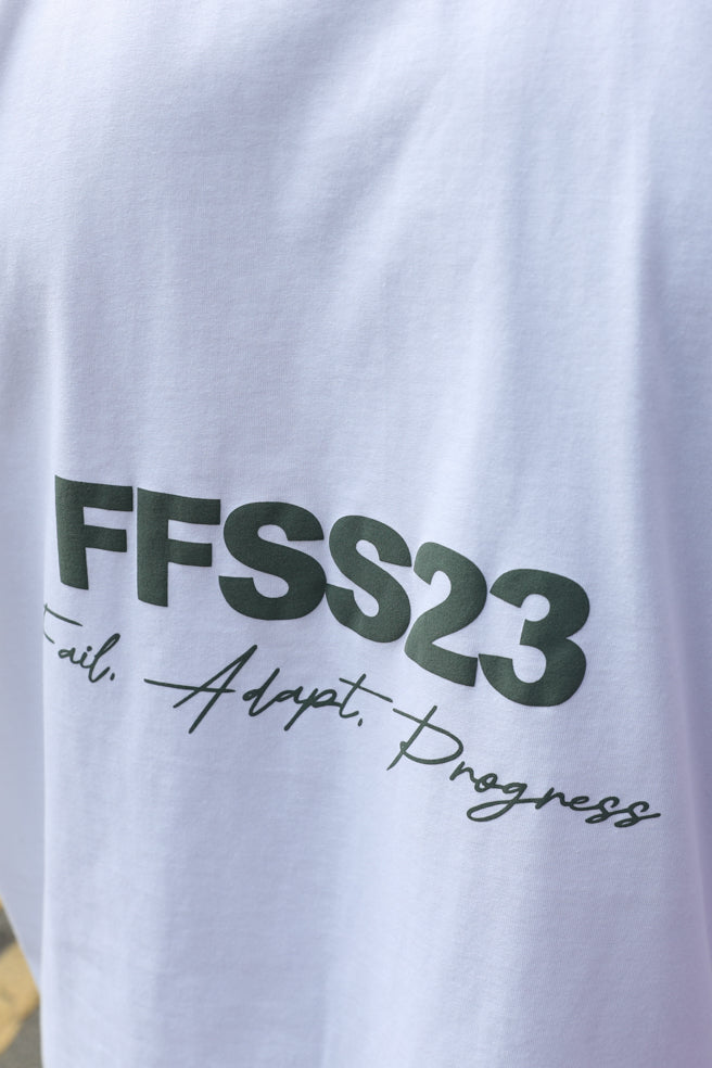 FFSS23 WHITE X SLATE GREEN TEE