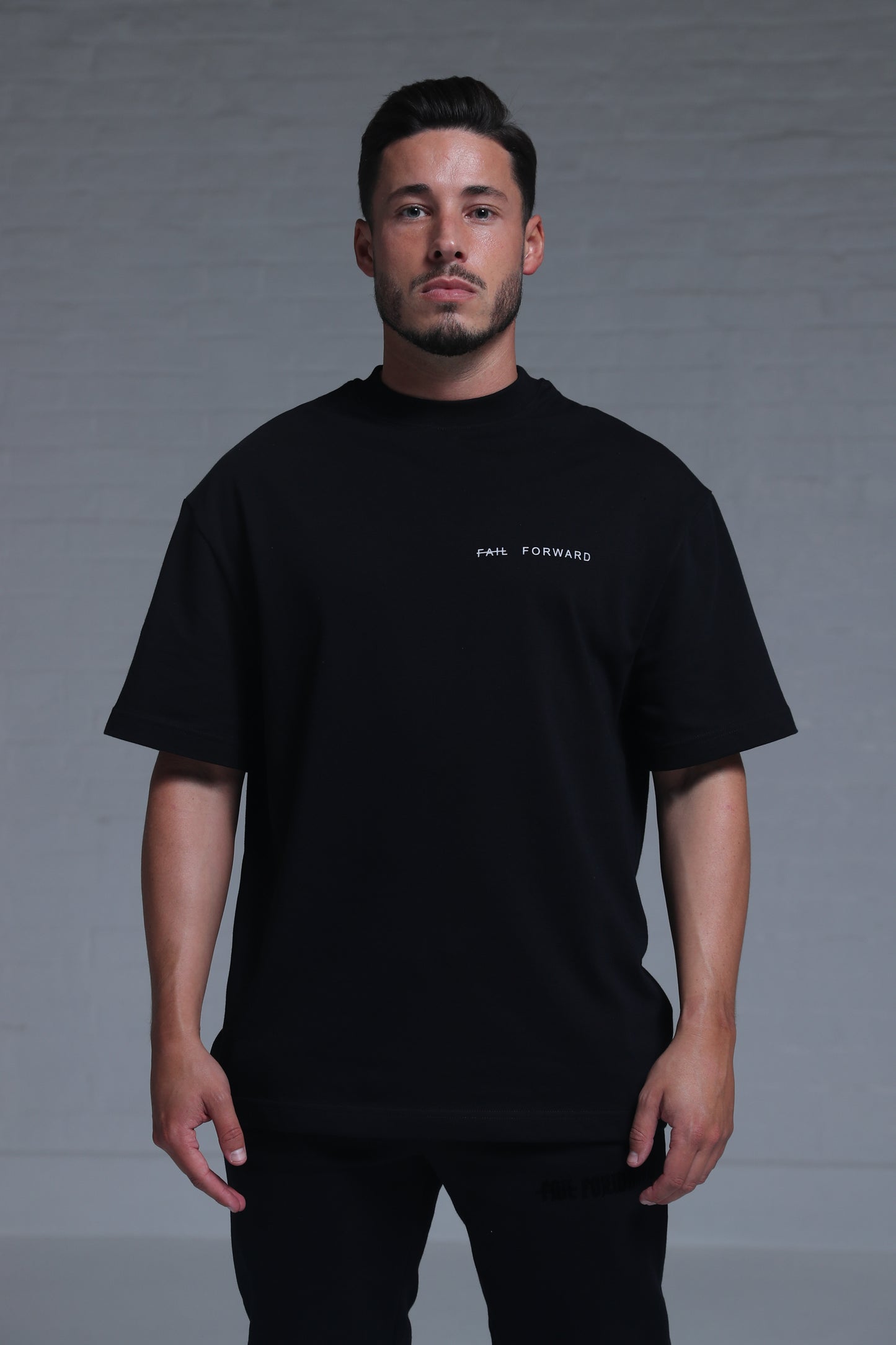 JET BLACK OVERSIZED TEE