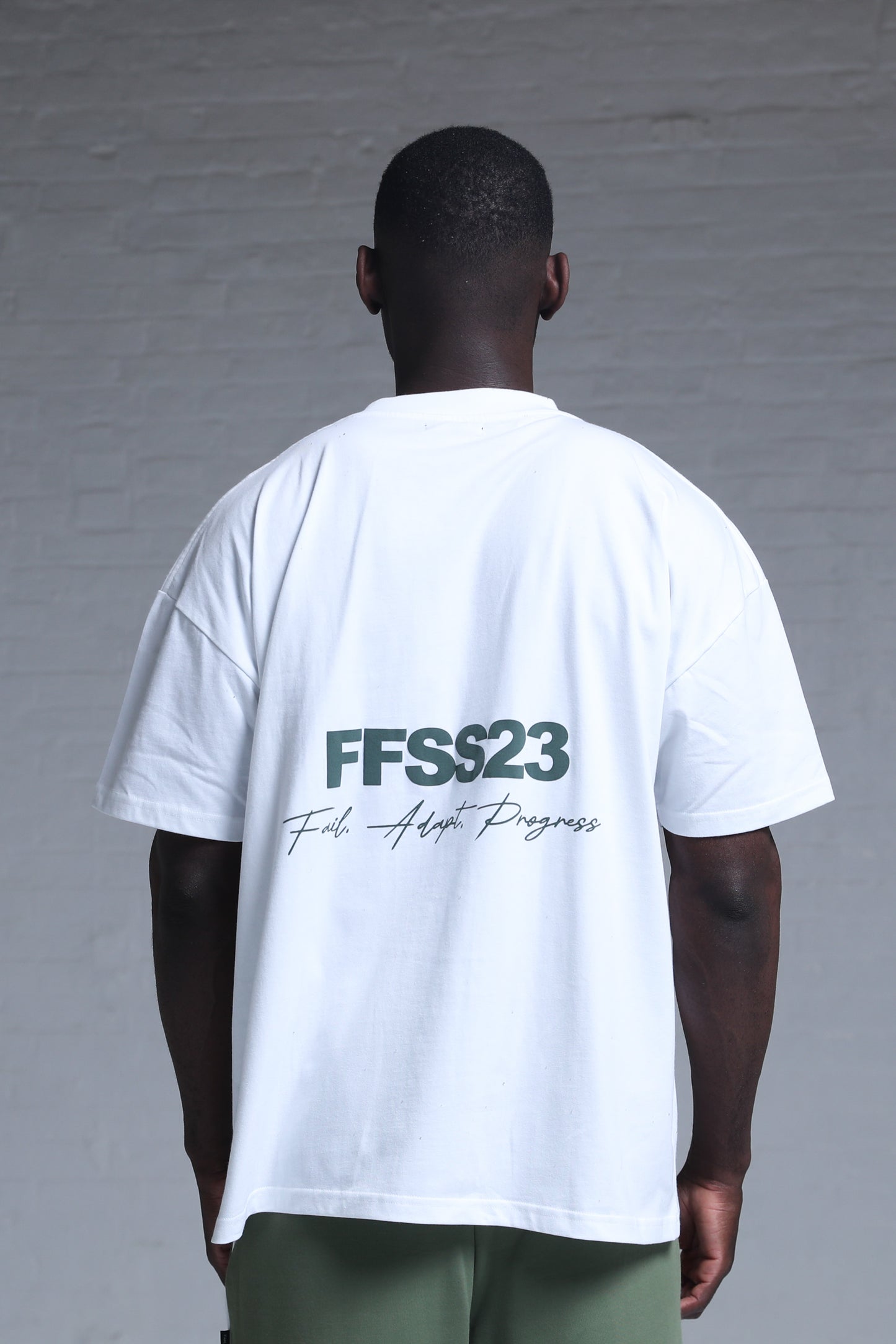 FFSS23 WHITE X SLATE GREEN TEE