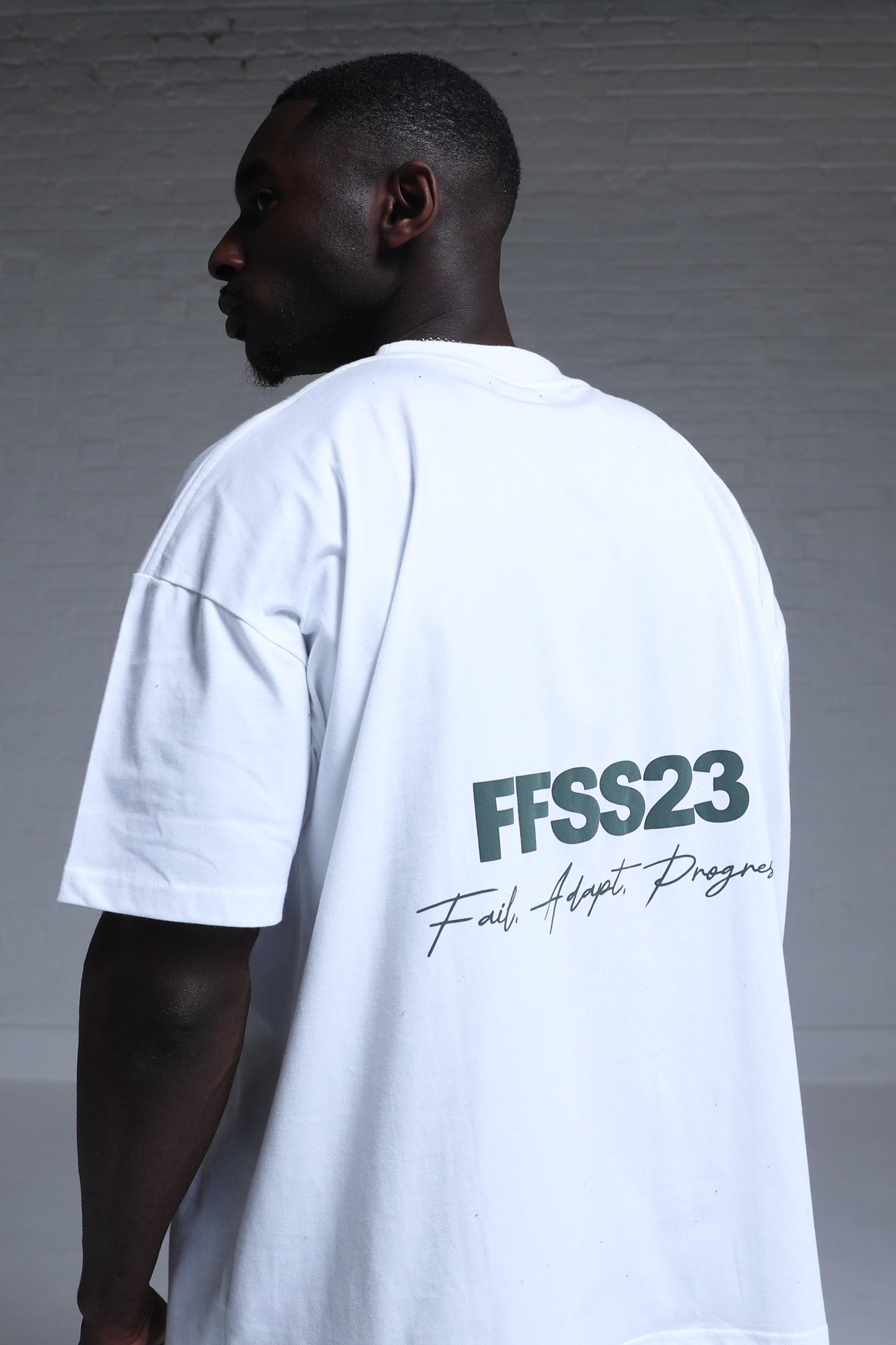 FFSS23 WHITE X SLATE GREEN TEE