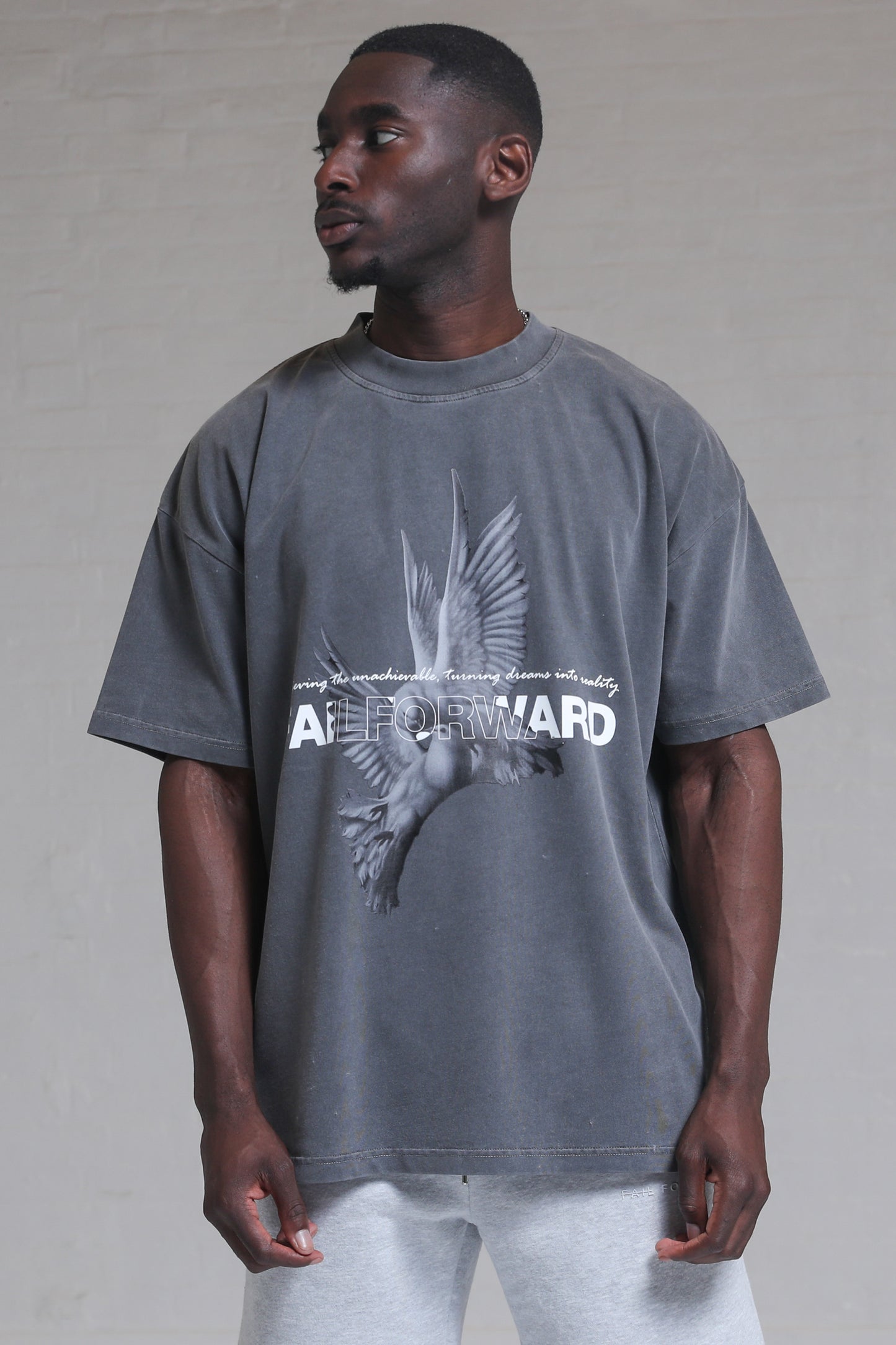 STORM GREY "DOVE" TEE