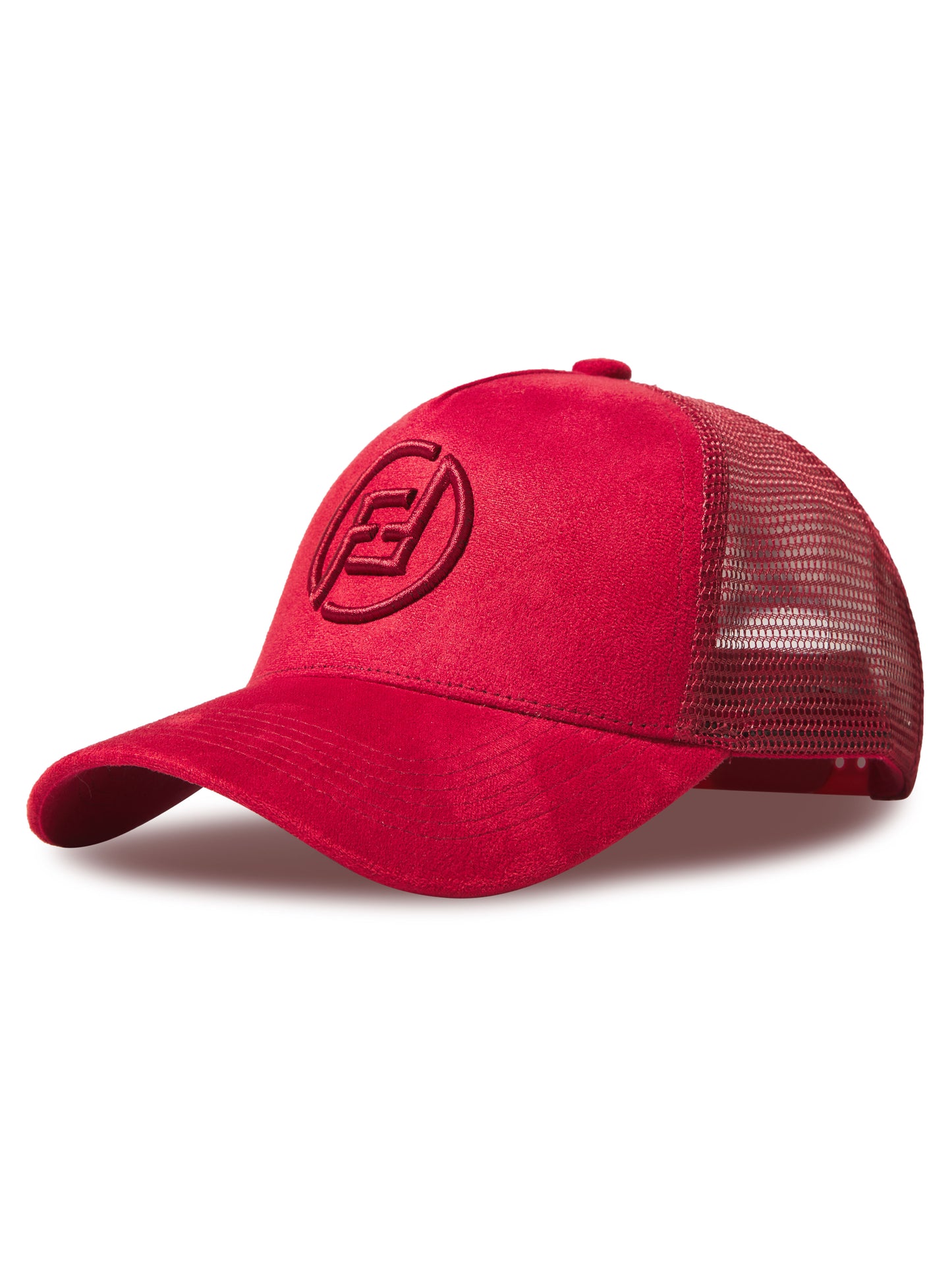 FF SUEDE TRUCKER HAT 23 - RED X RED