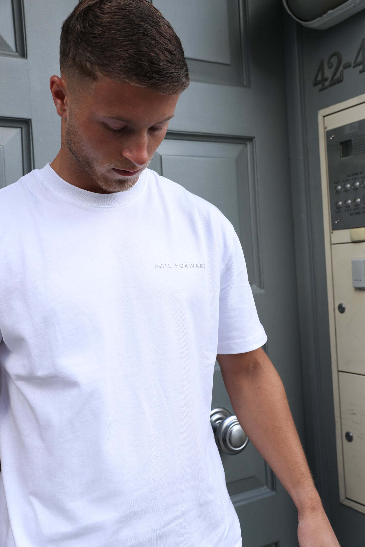COTTON WHITE OVERSIZED TEE