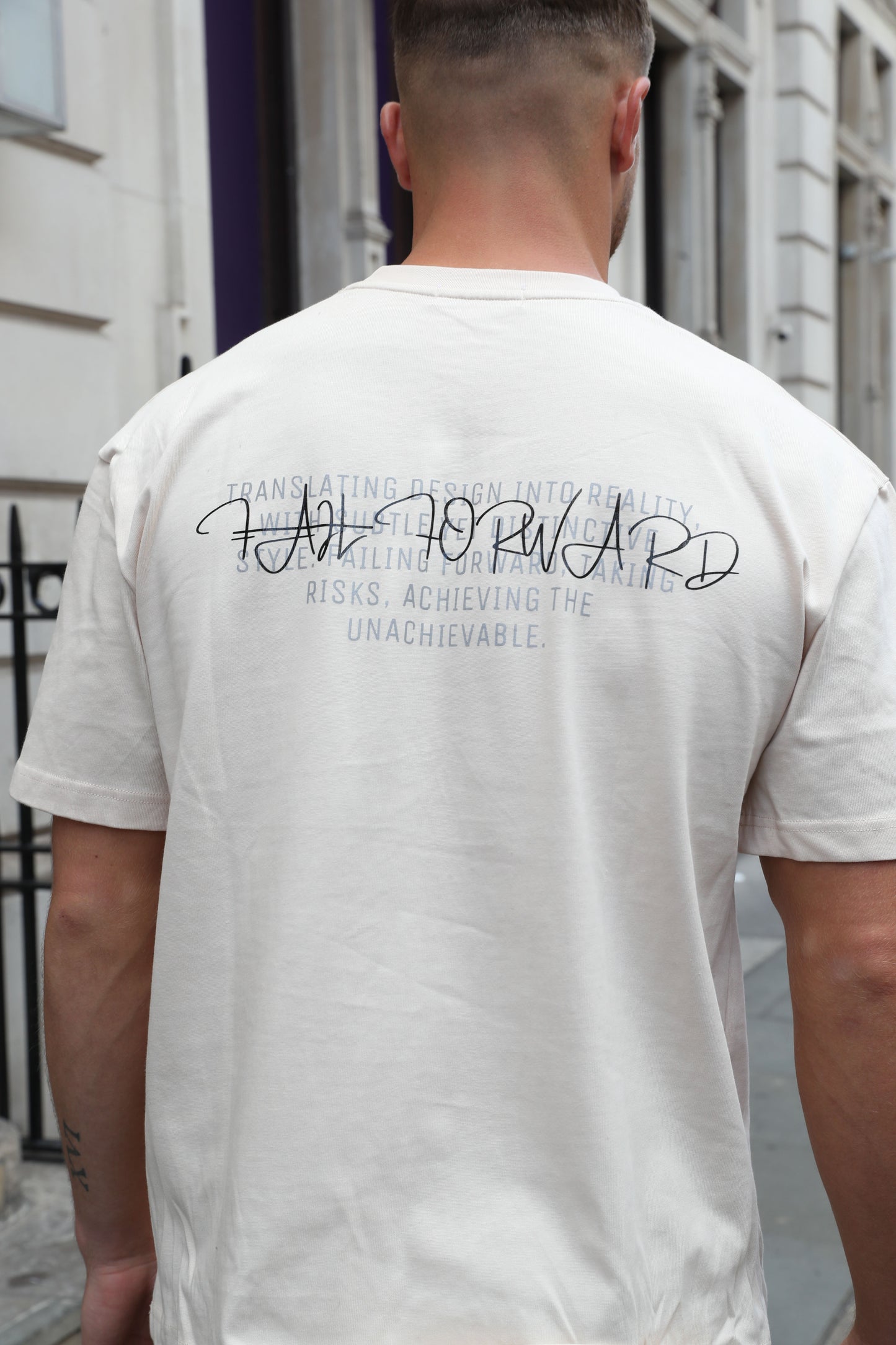 TAN CREAM OVERSIZED TEE