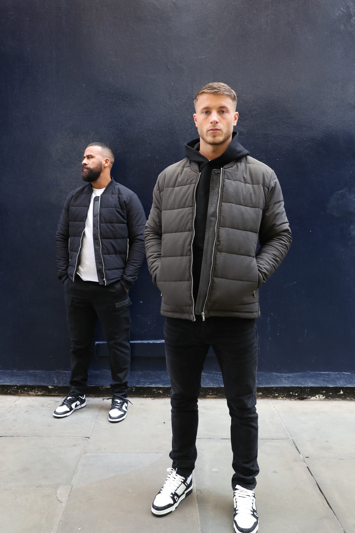 FAIL FORWARD BLACK QUILTED JACKET