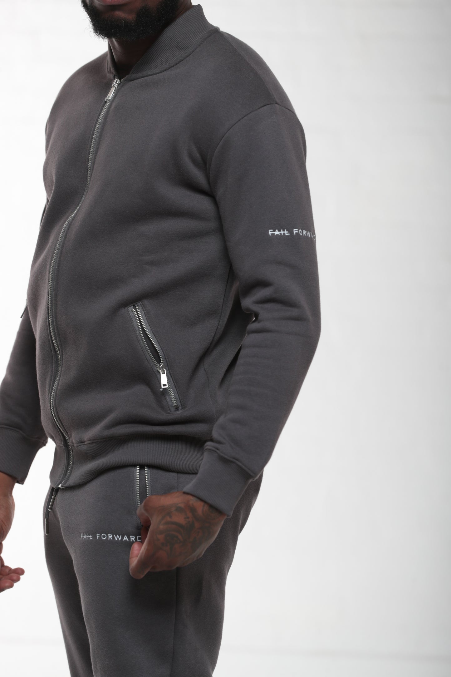 LIMITED EDITION CHARCOAL BOMBER - JACKET
