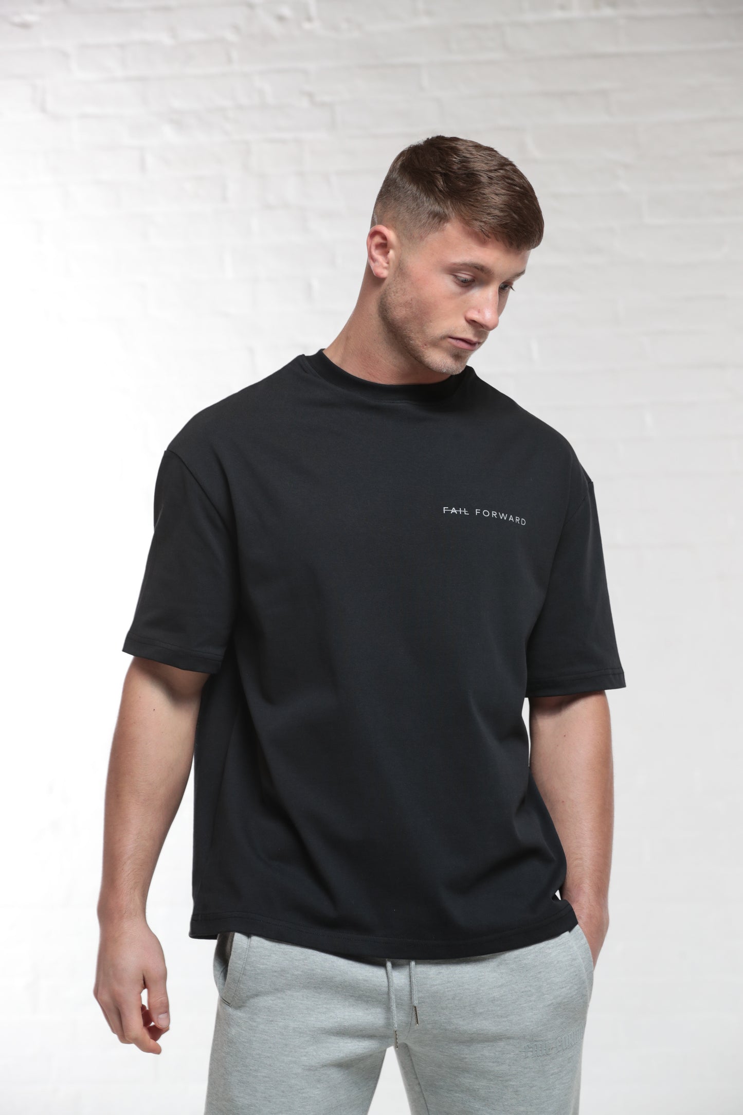 JET BLACK OVERSIZED TEE