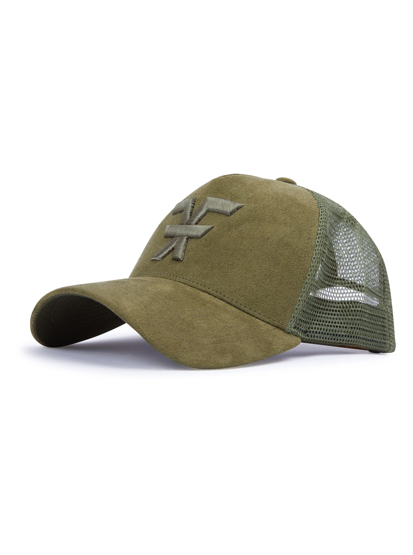 FF KHAKI X KHAKI SUEDE TRUCKER HAT
