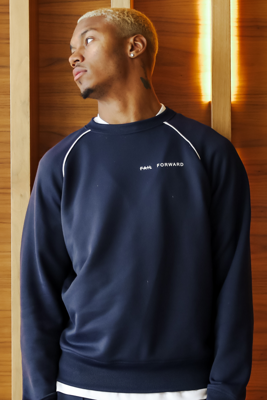 NAVY- ELEVATED EDGE - SWEATER