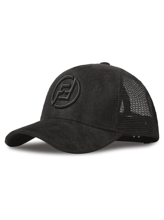 FF SUEDE TRUCKER HAT 23 - BLACK x BLACK