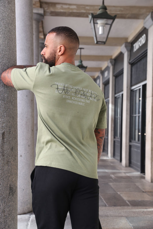 OLIVE GREEN OVERSIZED TEE
