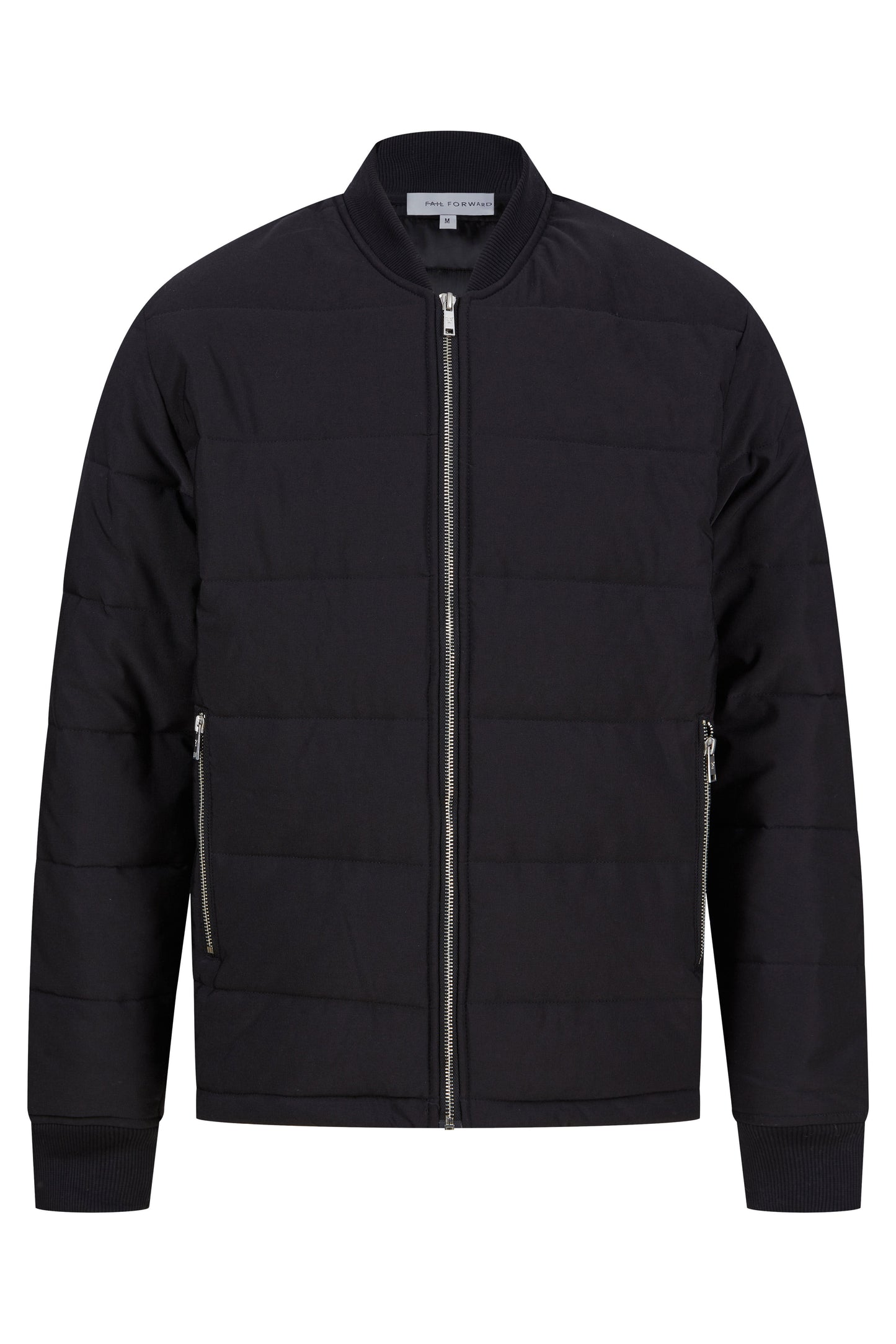 FAIL FORWARD BLACK QUILTED JACKET